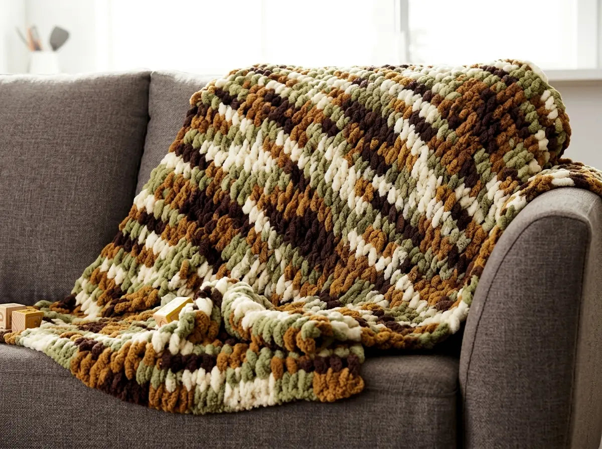 Baby Blanket Crochet Pattern: Step-by-Step Textured Afghan PDF