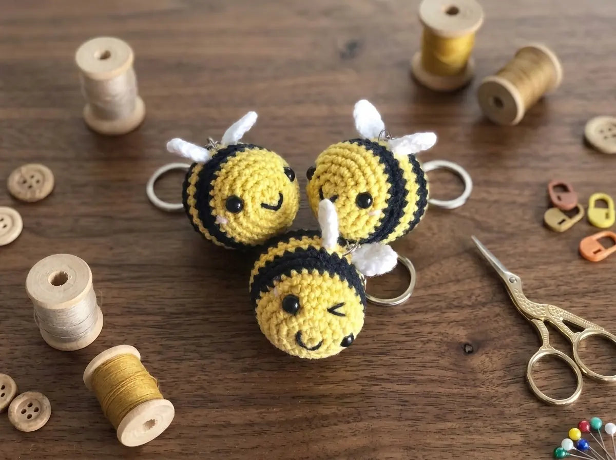Bumble Keyring Crochet Pattern: Step-by-Step Amigurumi PDF