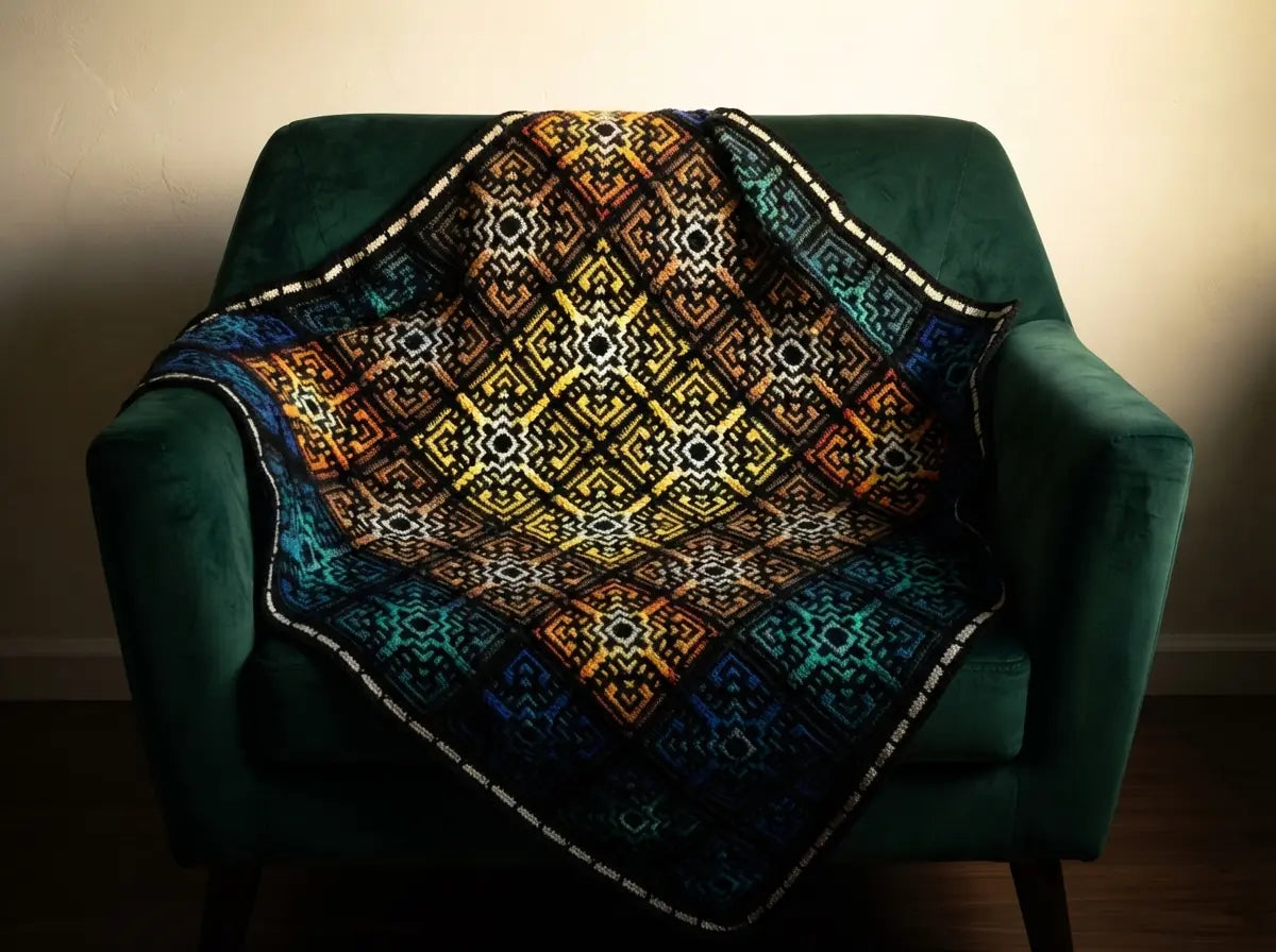 Medina Mosaic Blanket Crochet Pattern: Step-by-Step PDF Guide