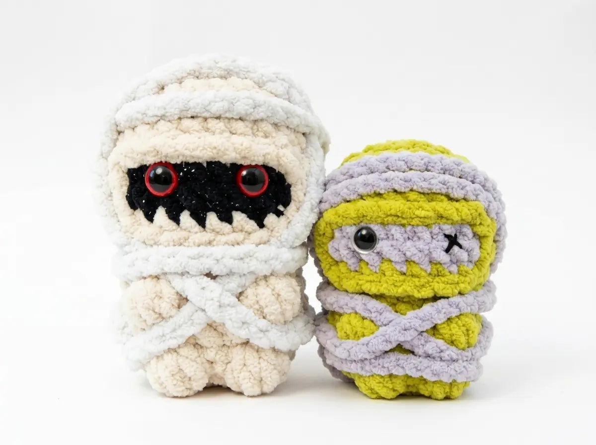 Mummy Doll for Halloween Amigurumi Pattern: Step-by-Step PDF