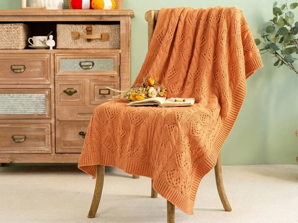 Peacock Feather Blanket Knitting Pattern: Step-by-Step PDF