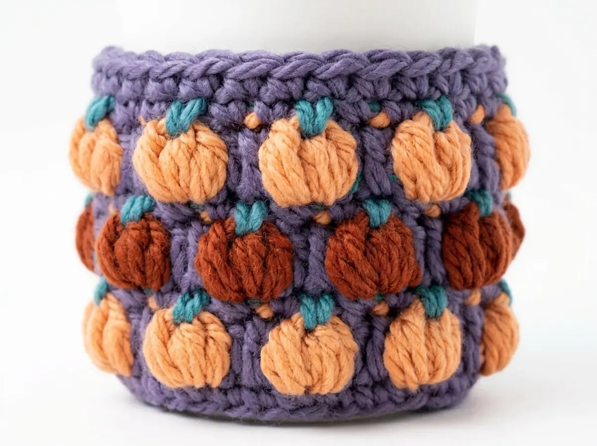 Pumpkin Cup Cozy Crochet Pattern: Step-by-Step PDF Guide
