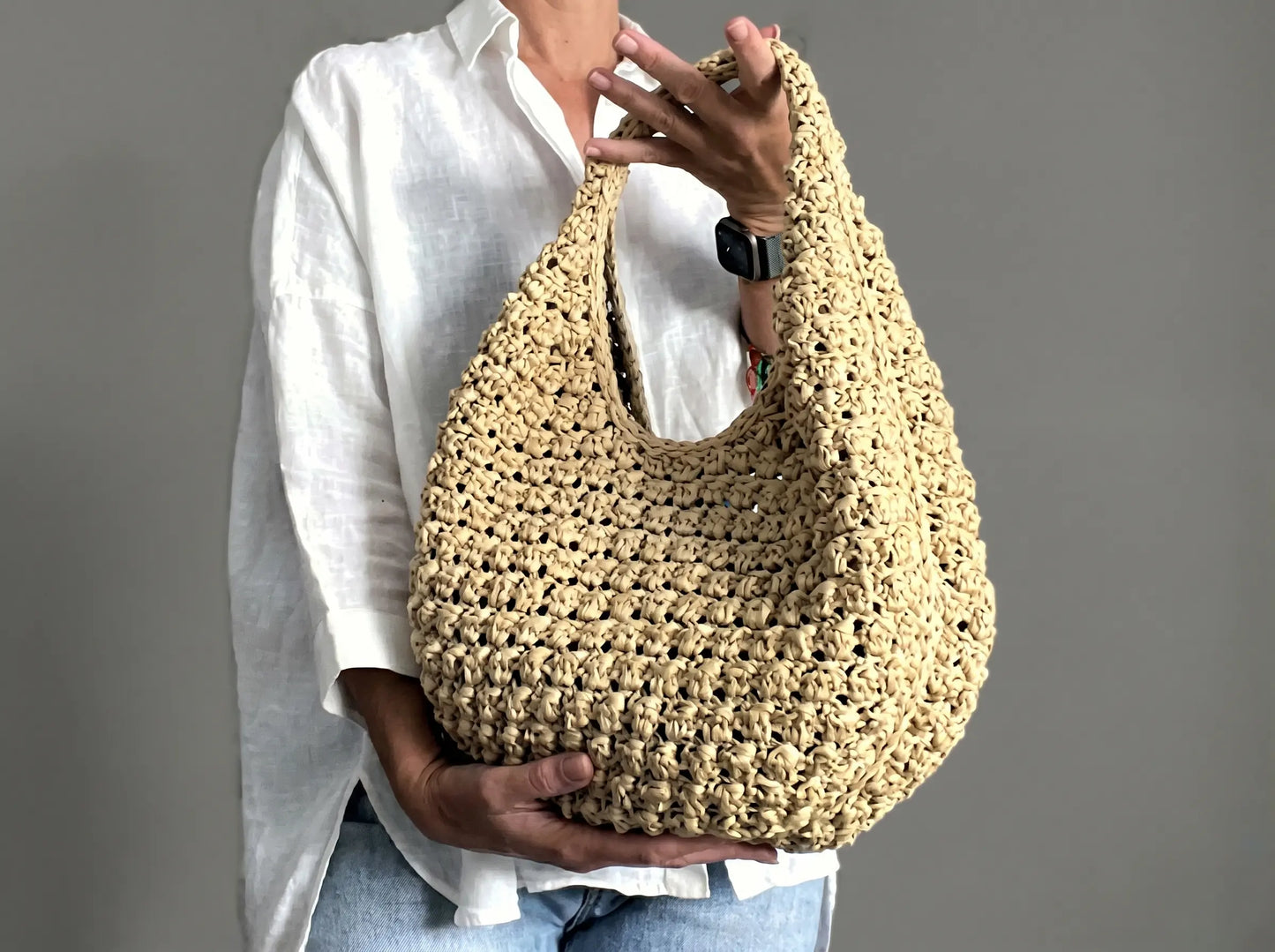 Ronda Bag Crochet Pattern: Step-by-Step Bobble Tote PDF