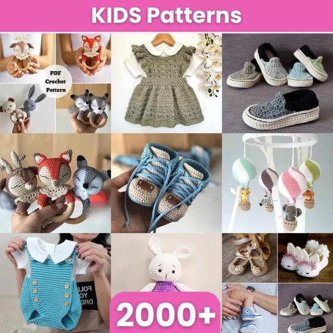 2000+ Crochet Patterns โ Instant Download for Every Project! ๐งถ