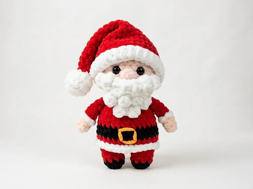 Santa Claus Crochet Pattern: Plush Velvet Amigurumi PDF