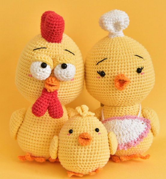 Chicken Family β Crochet Amigurumi Pattern Set π