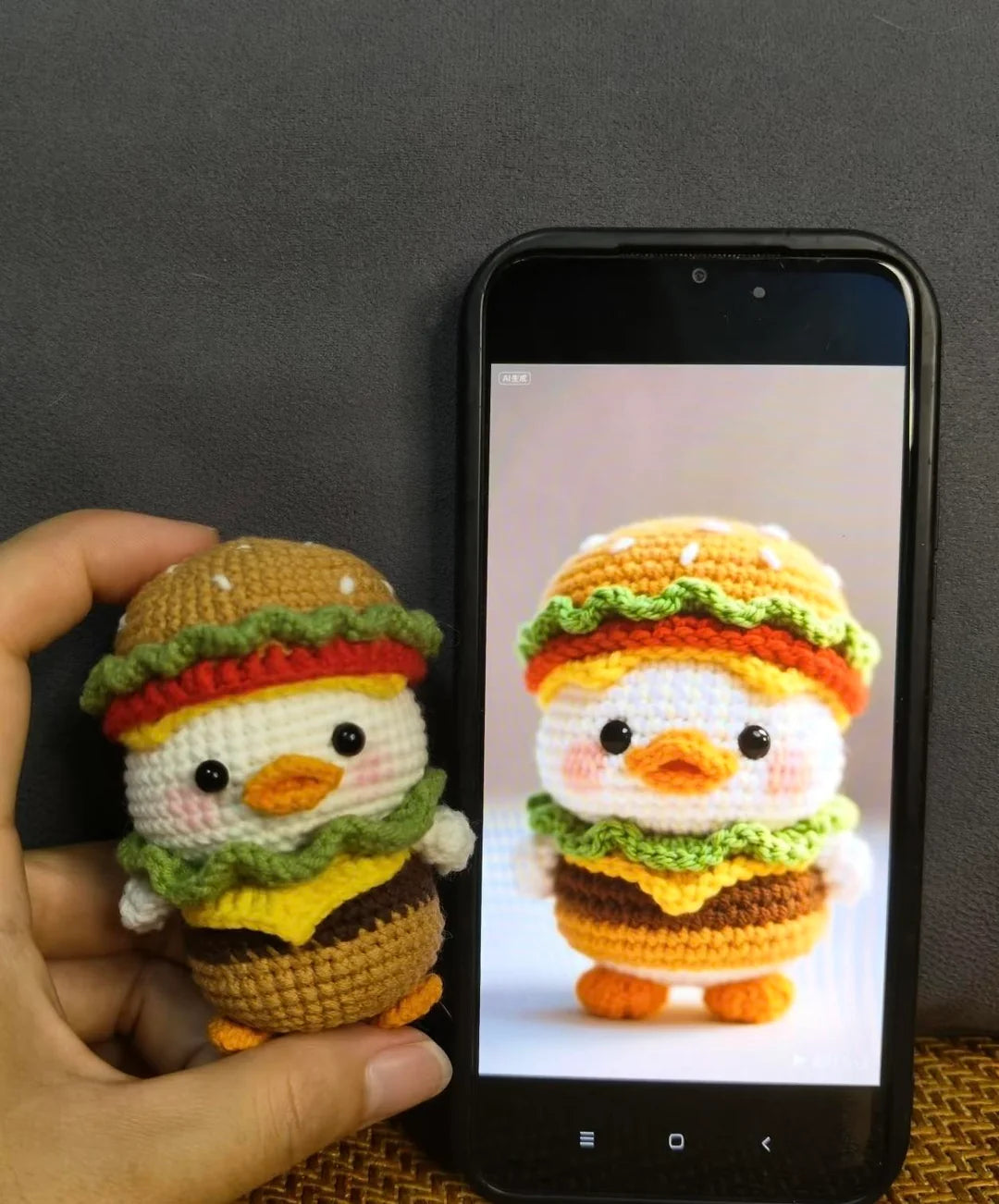 The Burger Duck Amigurumi Free pattern