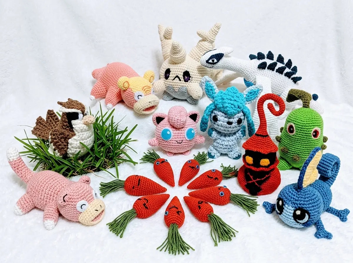 150+ Pokemon Crochet Pattern Bundle: Step-by-Step Amigurumi PDFs