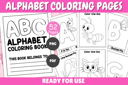 ABC Alphabet Coloring Pages