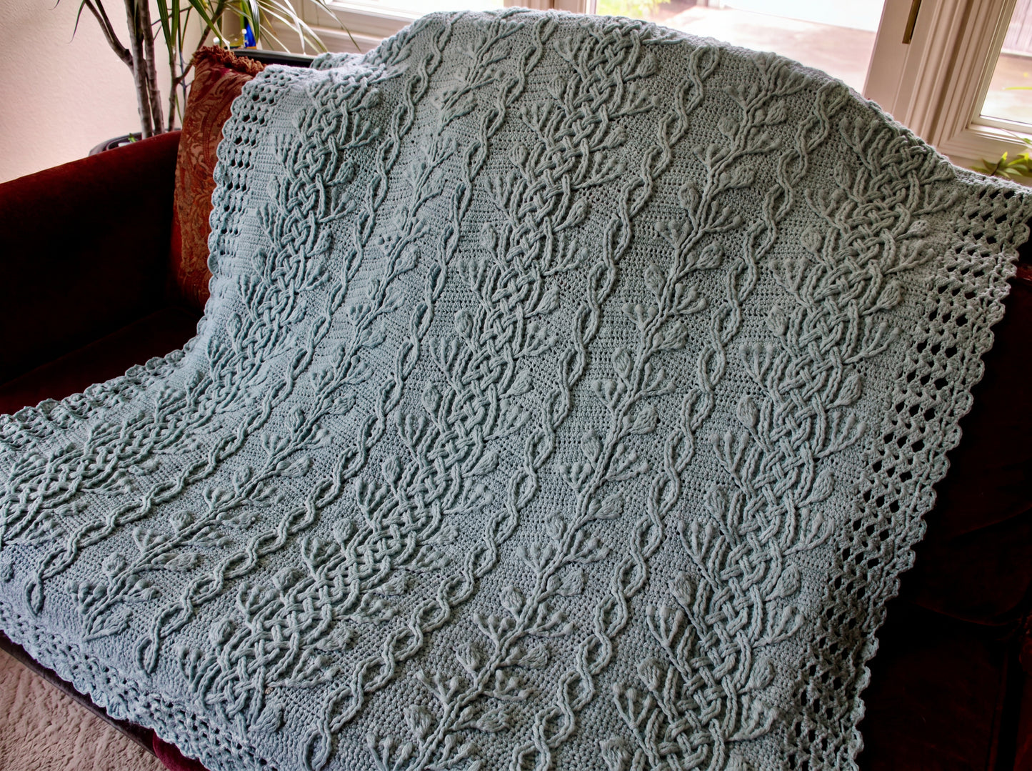 Braided Cable Blanket Crochet Pattern: Step-by-Step Cable PDF