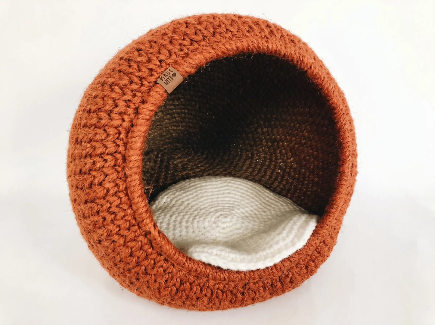Cat Bed Crochet Pattern: Step-by-Step Cave Pouch PDF