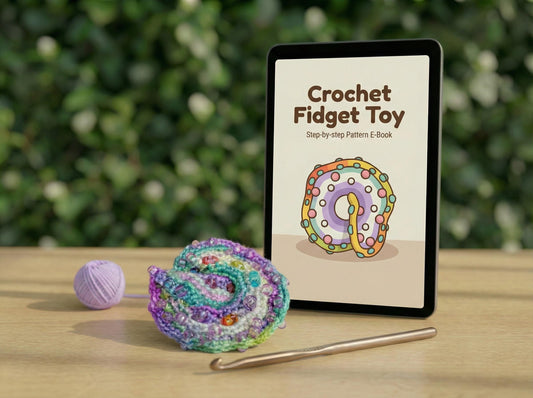 Crochet Beaded Möbius Fidget Pattern - HeyCrafters Digital Download