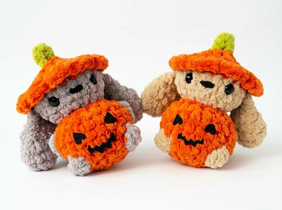 Crochet Bunny Pumpkin Pattern: Step-by-Step Amigurumi PDF