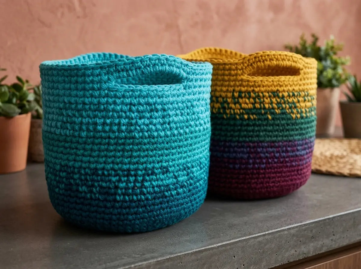 Cutie Utility Basket Crochet Pattern: Step-by-Step Nesting Tote PDF