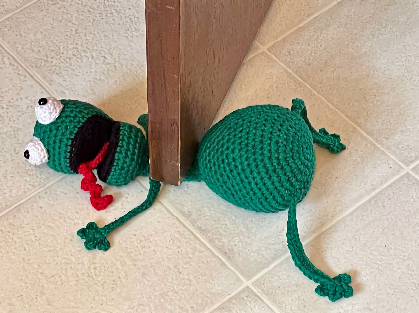 Frog Door Stopper Crochet Pattern: Step-by-Step Amigurumi PDF
