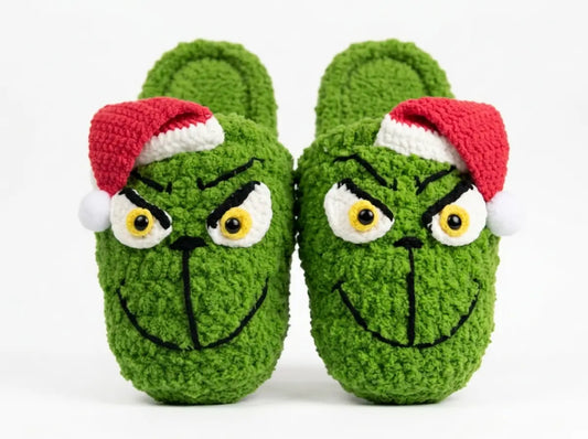 Grinch Slippers Crochet Pattern: Step-by-Step PDF Guide