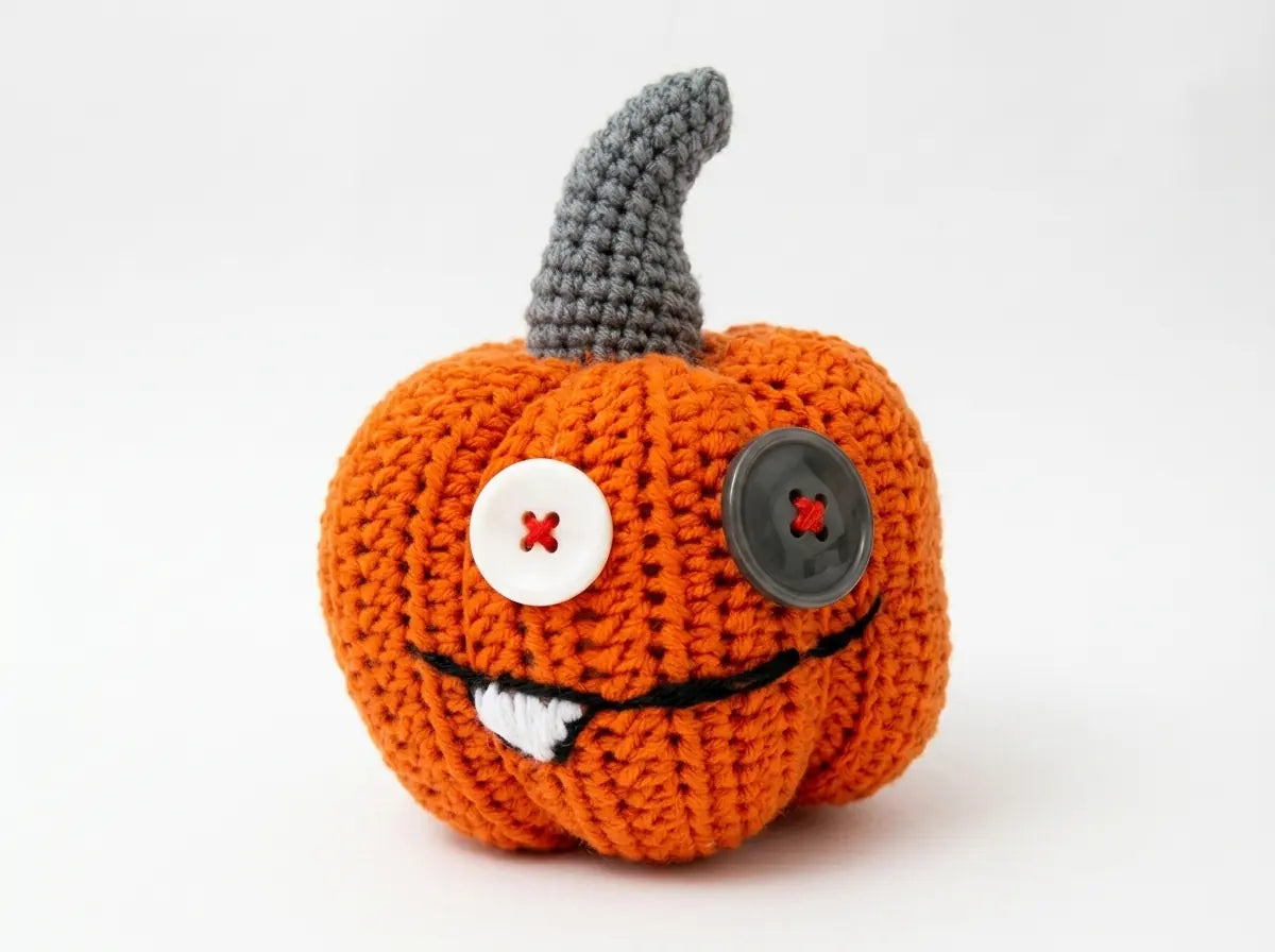 Halloween Jack O Lantern Pumpkin Crochet Pattern: Amigurumi PDF