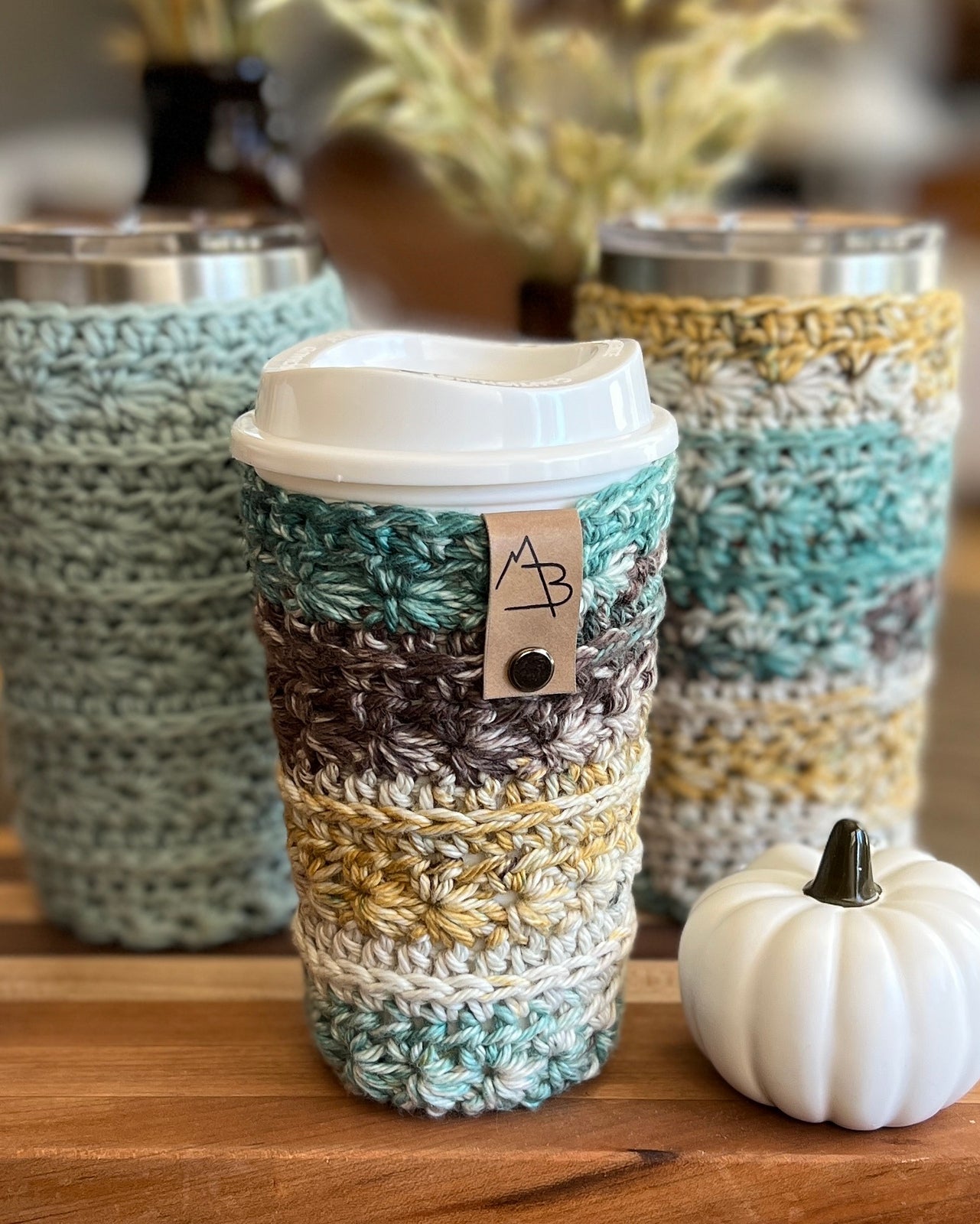 Mineral Creek Cup Cozy: Textured Boho Crochet Pattern