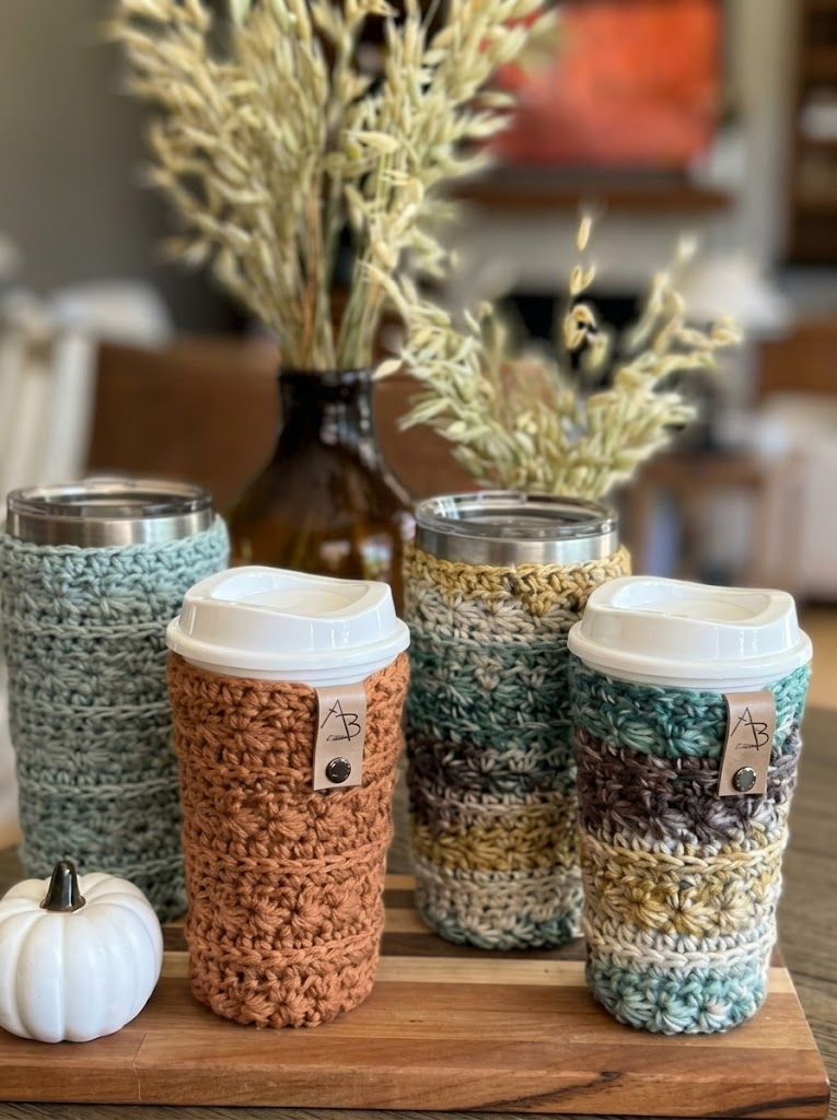 Mineral Creek Cup Cozy: Textured Boho Crochet Pattern