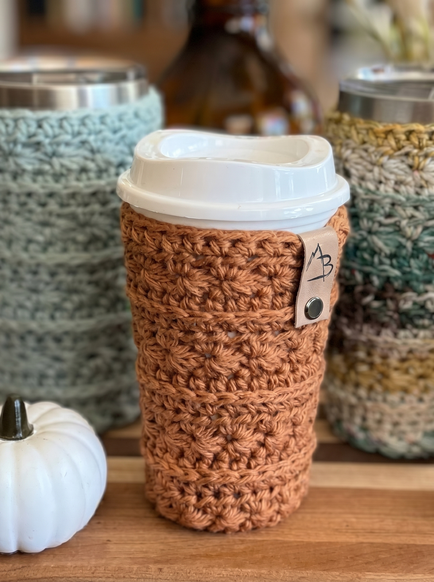 Mineral Creek Cup Cozy: Textured Boho Crochet Pattern