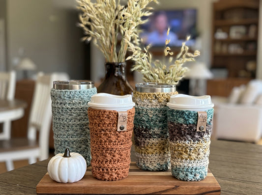 Mineral Creek Cup Cozy: Textured Boho Crochet Pattern