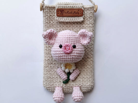 Phone Pig Crochet Pattern: Step-by-Step Crossbody Bag PDF