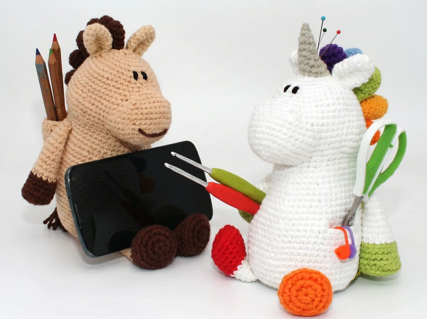 Phone Stand Horse & Unicorn Crochet Pattern: Step-by-Step PDF