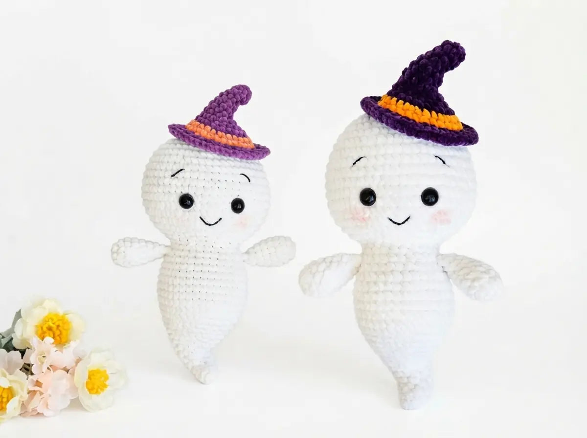Polite Ghost Crochet Pattern: Step-by-Step Amigurumi PDF