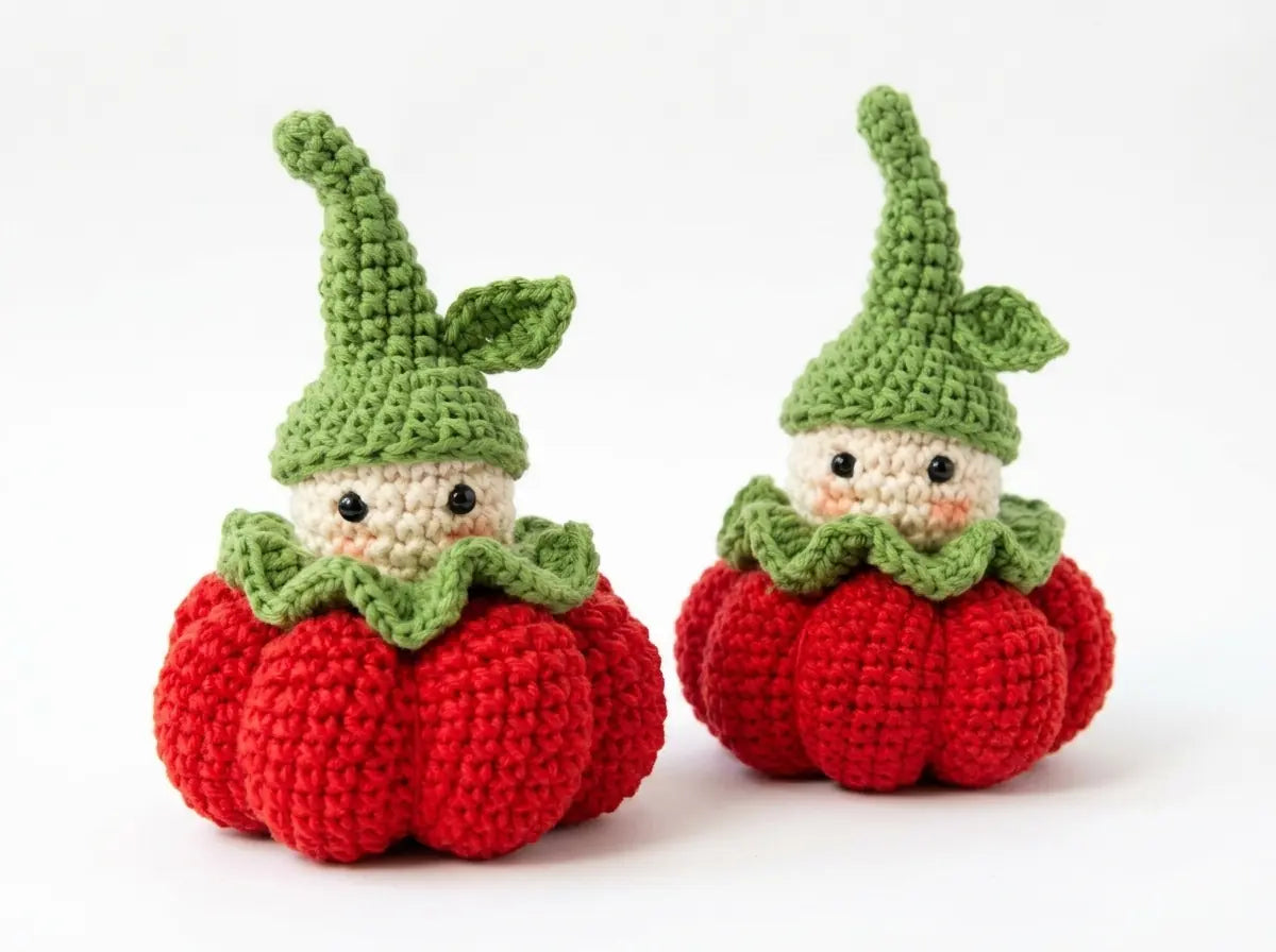 Pumpkin Gnome Crochet Pattern: Step-by-Step Amigurumi PDF