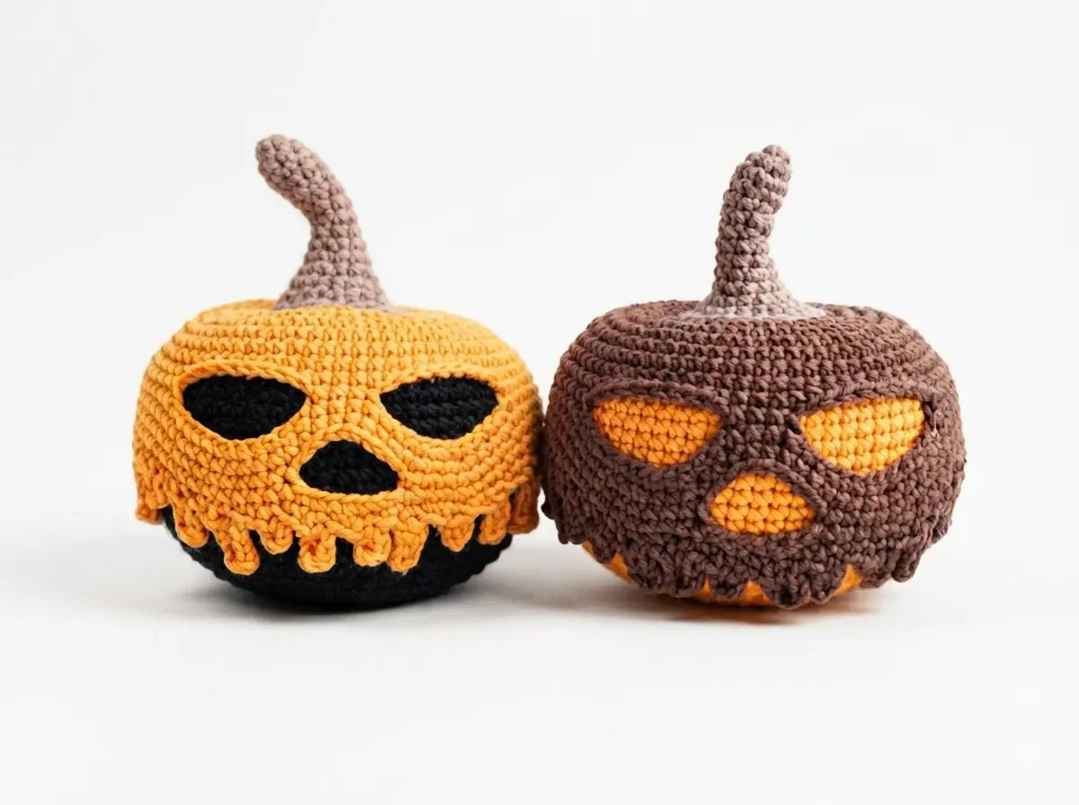 Pumpkin Halloween Crochet Pattern: Spooky Jack-O'-Lantern PDF