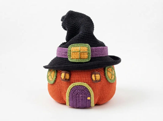 Pumpkin House Crochet Pattern: Step-by-Step Fairy Cottage PDF