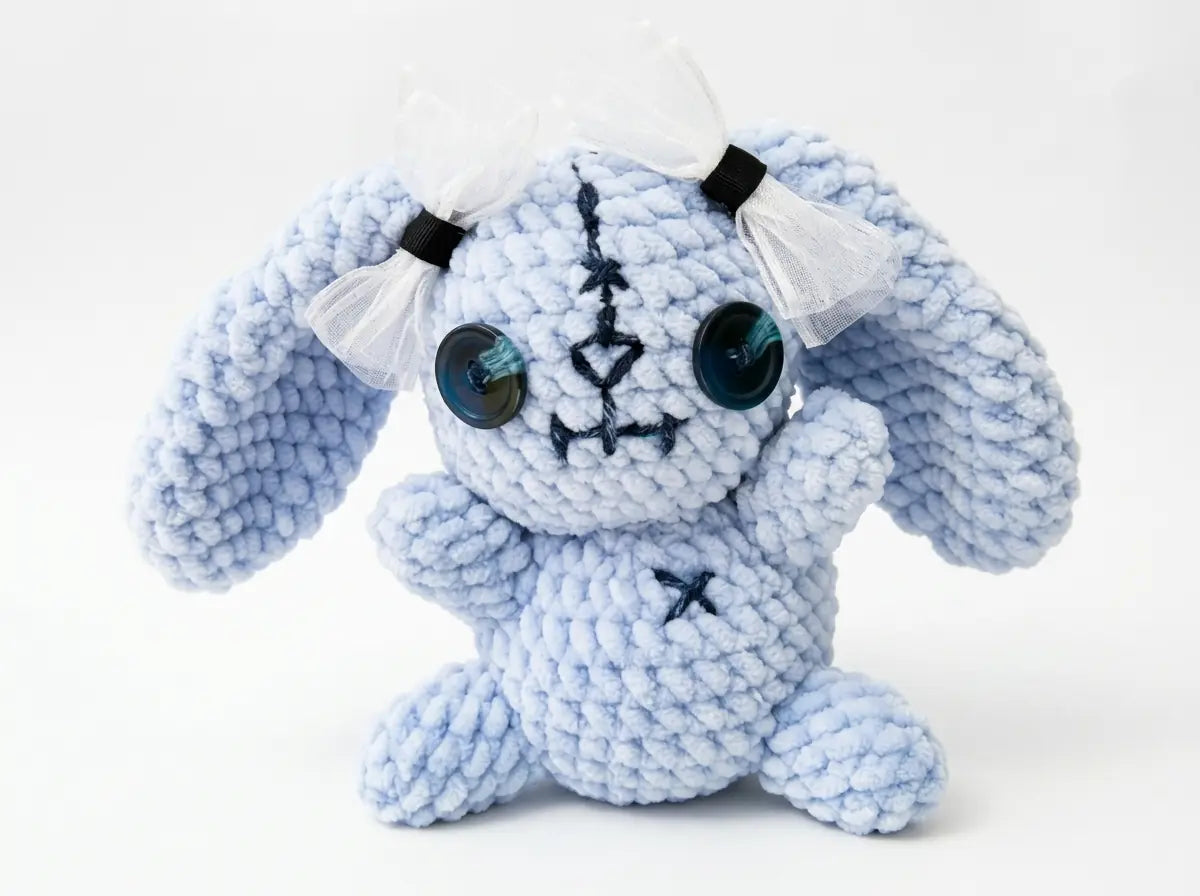 Purple Zombie Bunny Amigurumi Pattern: Step-by-Step PDF Guide