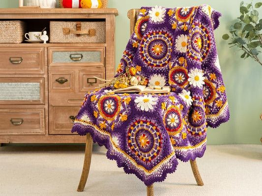 Ravenna Patchwork Blanket Knitting Pattern: Step-by-Step PDF