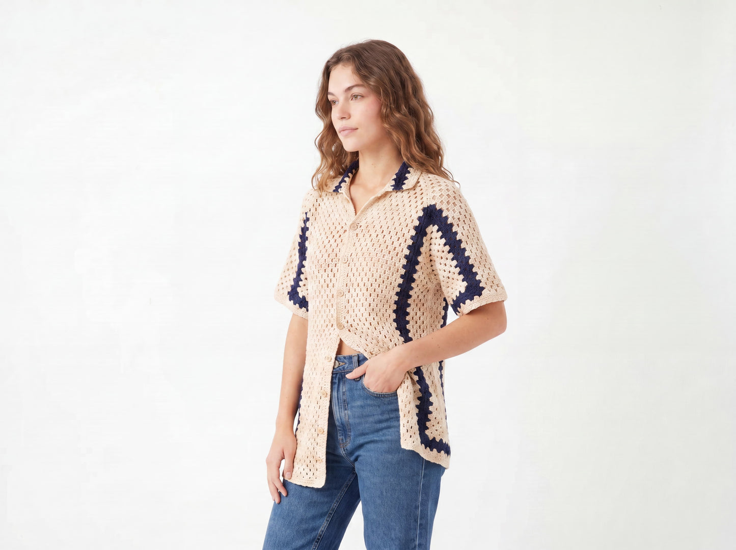 Relaxagon Shirt Crochet Pattern: Step-by-Step Hexagon Cardigan PDF