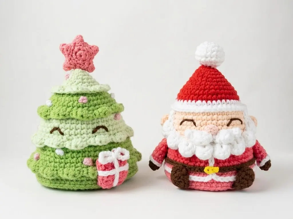 Reversible Christmas Amigurumi Crochet Pattern: Santa Tree PDF