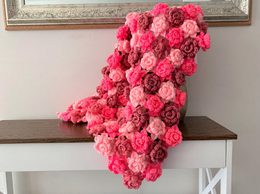 Rose Baby Blanket Crochet Pattern: Step-by-Step Floral PDF