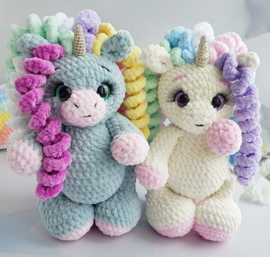 Cute Crochet Unicorn  Amigurumi Pattern PDF 🦄