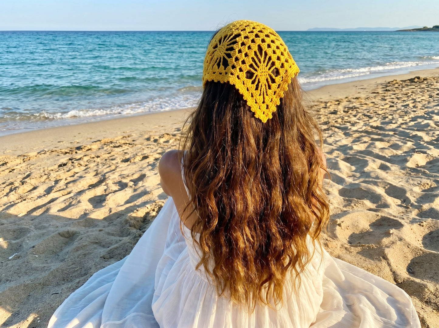 Wildrose Bandana Crochet Pattern: Step-by-Step Lace Kerchief PDF