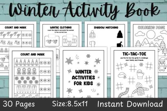 Winter Activity Book for Kids