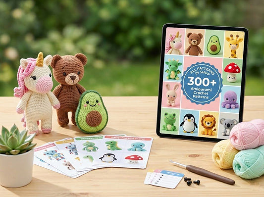 300 Amigurumi PDF Patterns  Crochet Bundle Ebook - HeyCrafters Digital Download