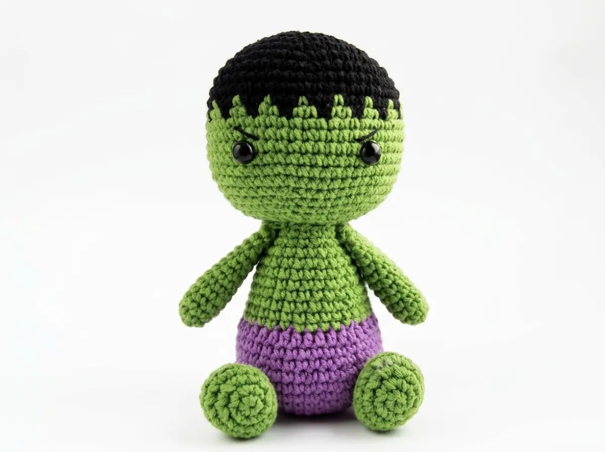 Little Hulk Amigurumi Crochet Pattern: Step-by-Step Chibi PDF